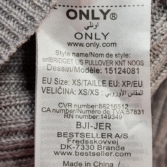 Only Women's Bridgette Long Sleeve Pullover Knit Sweater - XS - Picture 6 of 7